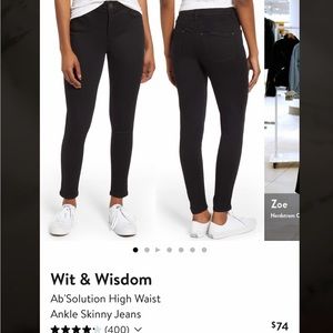 Wit & wisdom Ab’solution black pants